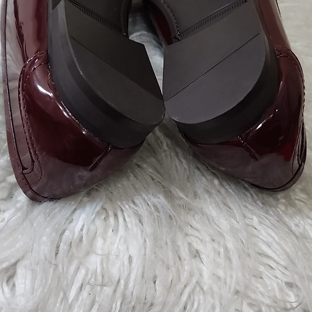 Zara Burgundy Loafers - Picture 9 of 12